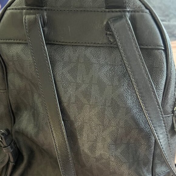Michael Kors Logo Rhea Zip Small Leather Backpack main image 5